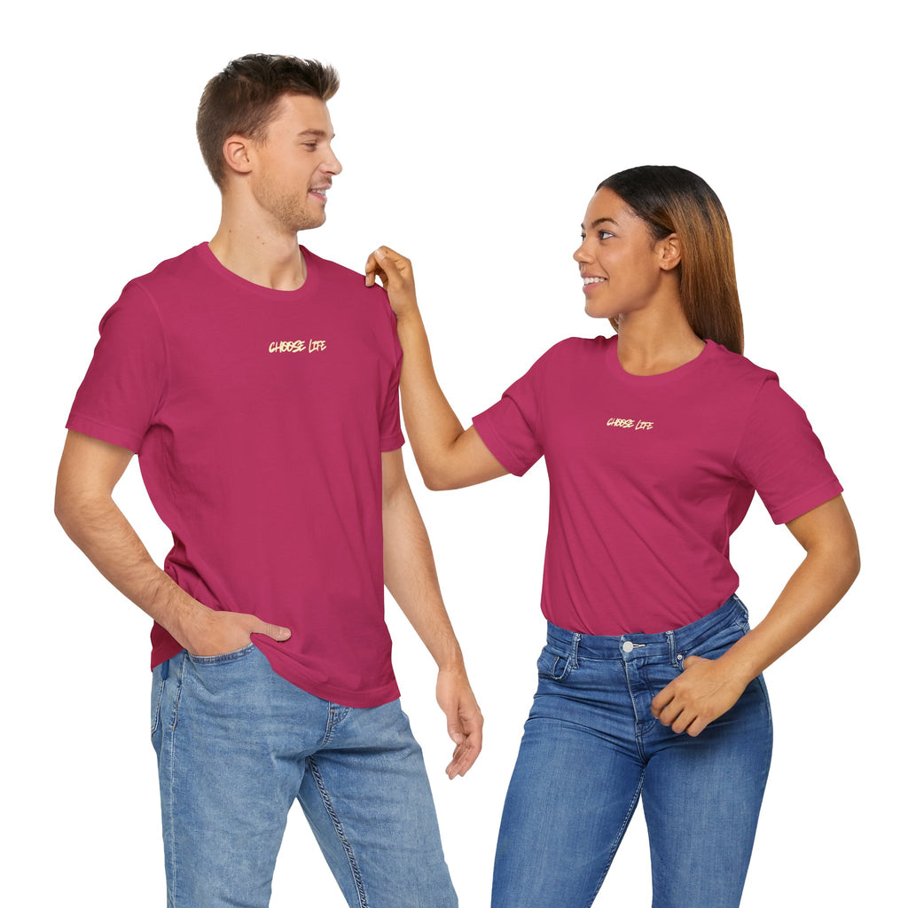 Choose Life - Unisex Tee by @thecrunchycatholicmom