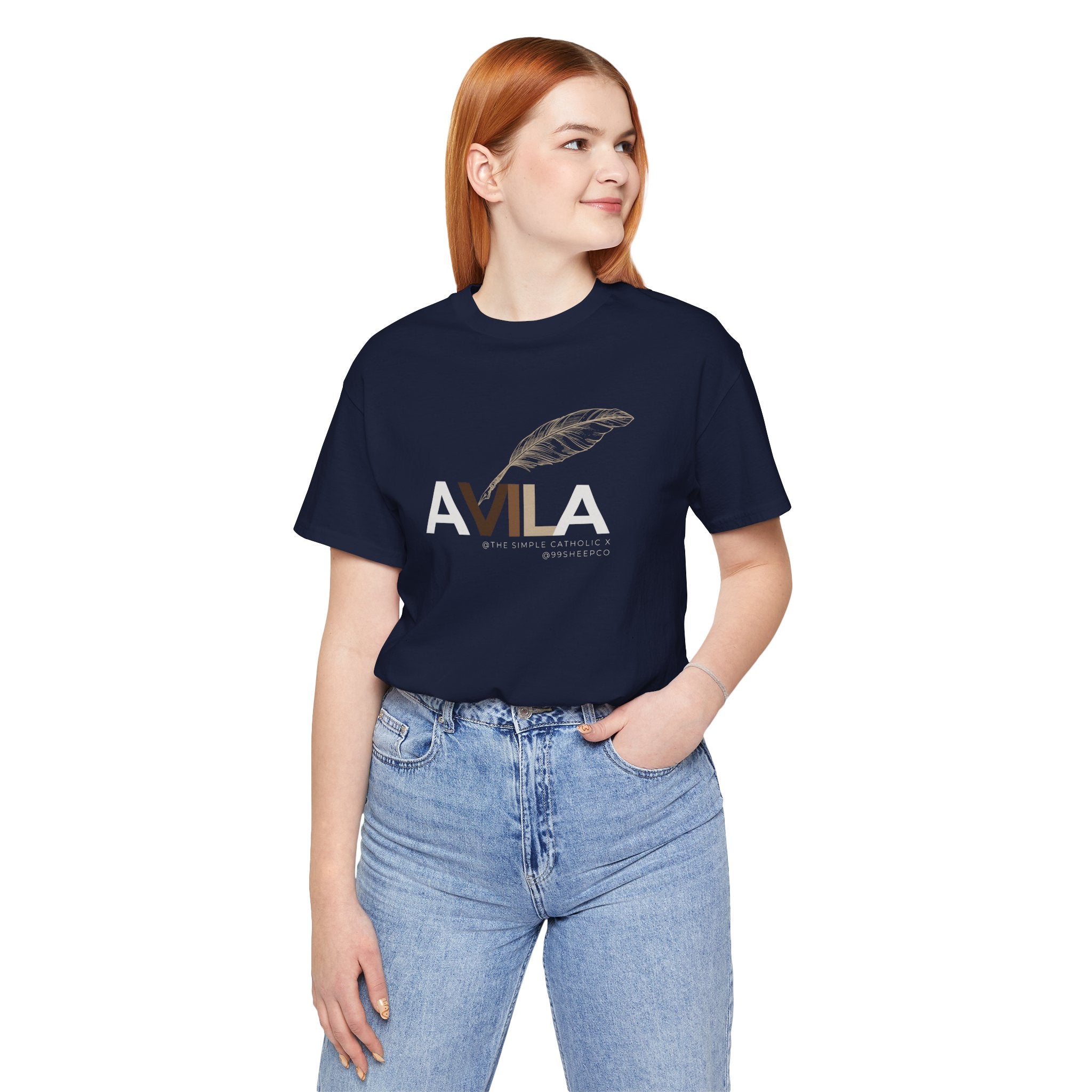 St Teresa of Avila (@TheSimpleCatholic) - Premium Unisex Tee