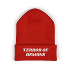 Terror of Demons Embroidered Cuffed Beanie Unisex