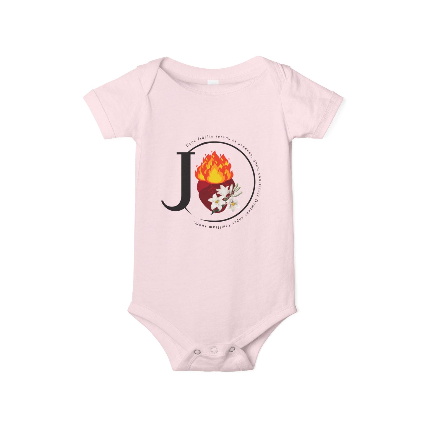 St. Joseph Chaste Heart Jersey One Piece - Adorable Premium Baby Bodysuit