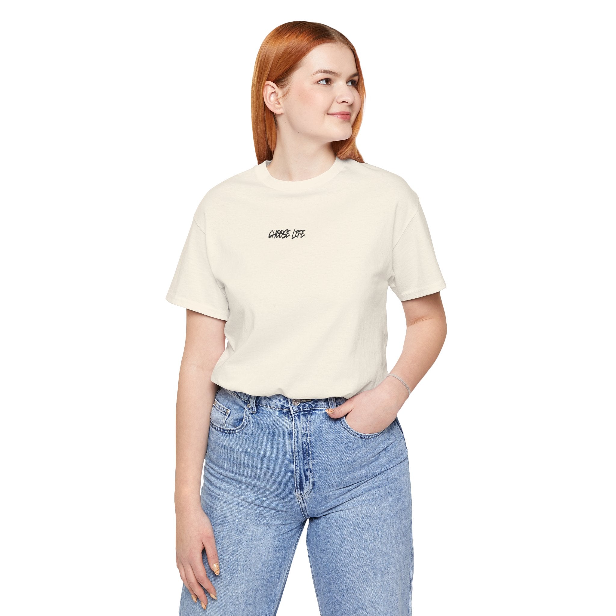 Choose Life - Unisex Tee by @thecrunchycatholicmom