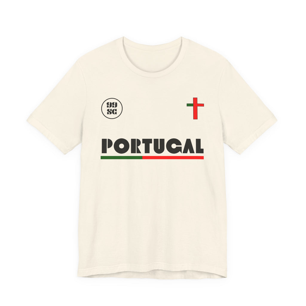 Our Lady of Fátima Catholic T-Shirt · Portugal Soccer Tee · Marian Devotion Apparel · Made in USA · 100% Profits Donated · 2026