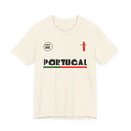 Our Lady of Fátima Catholic T-Shirt · Portugal Soccer Tee · Marian Devotion Apparel · Made in USA · 100% Profits Donated · 2026