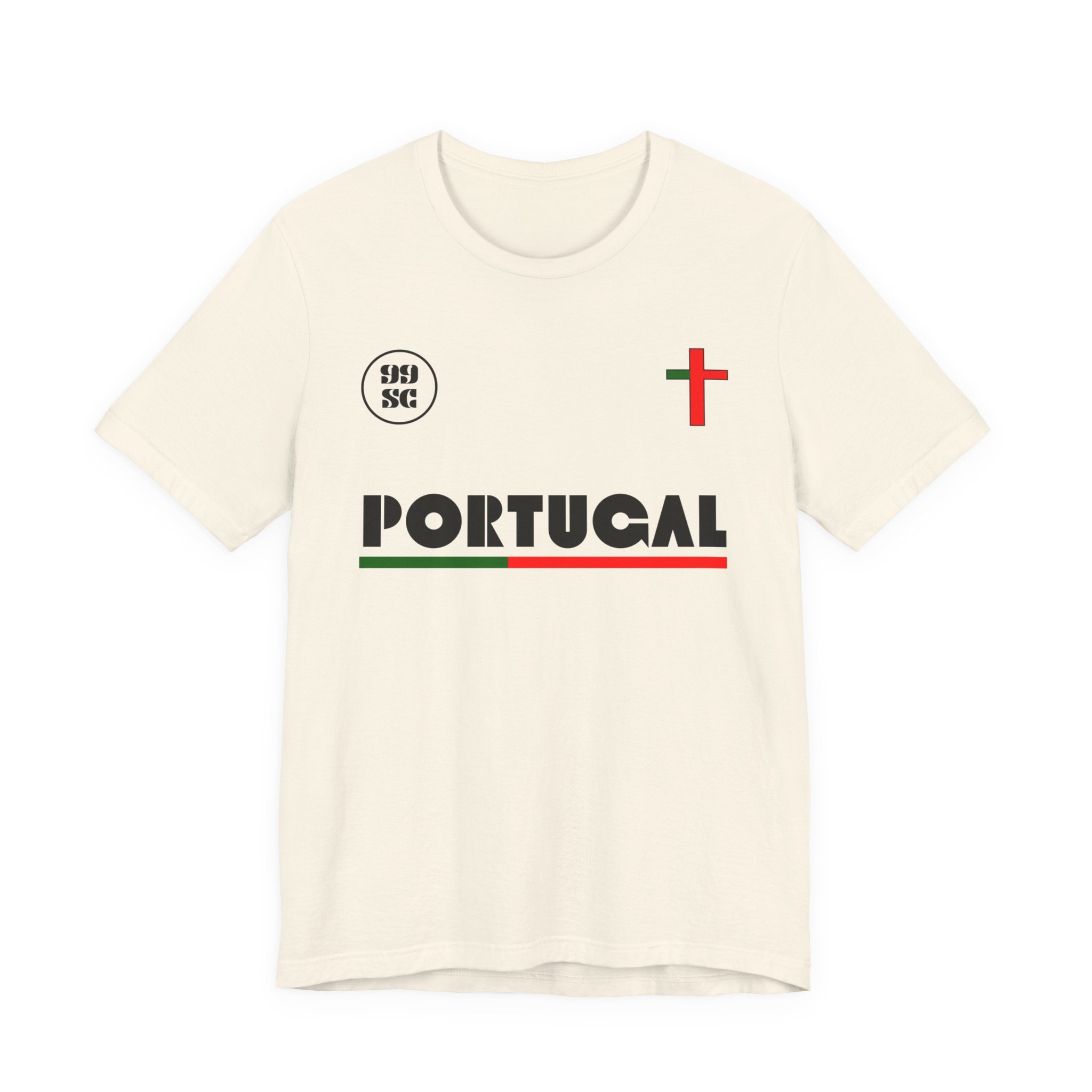 Our Lady of Fátima Catholic T-Shirt · Portugal Soccer Tee · Marian Devotion Apparel · Made in USA · 100% Profits Donated · 2026