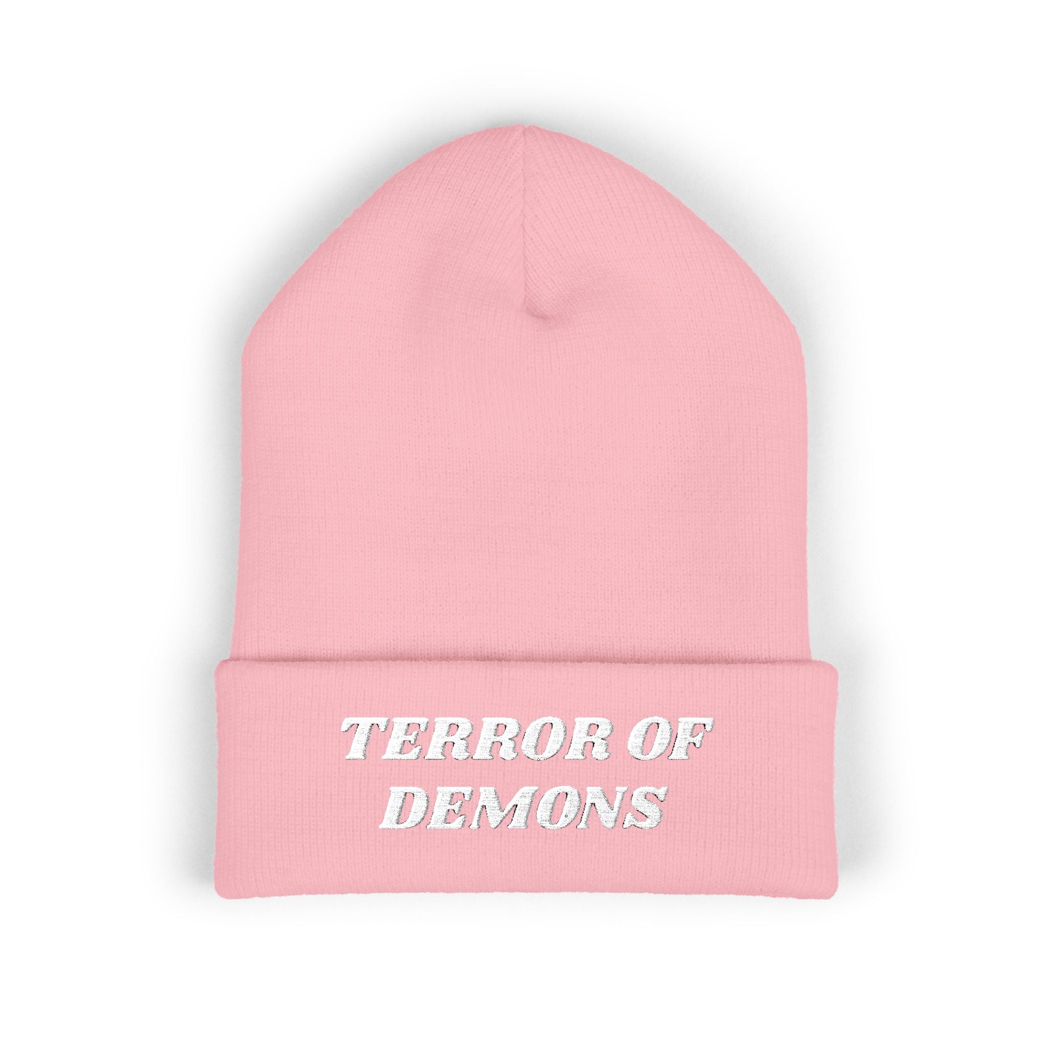 Terror of Demons Embroidered Cuffed Beanie Unisex