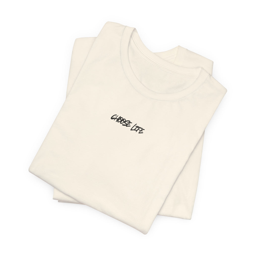 Choose Life - Unisex Tee by @thecrunchycatholicmom