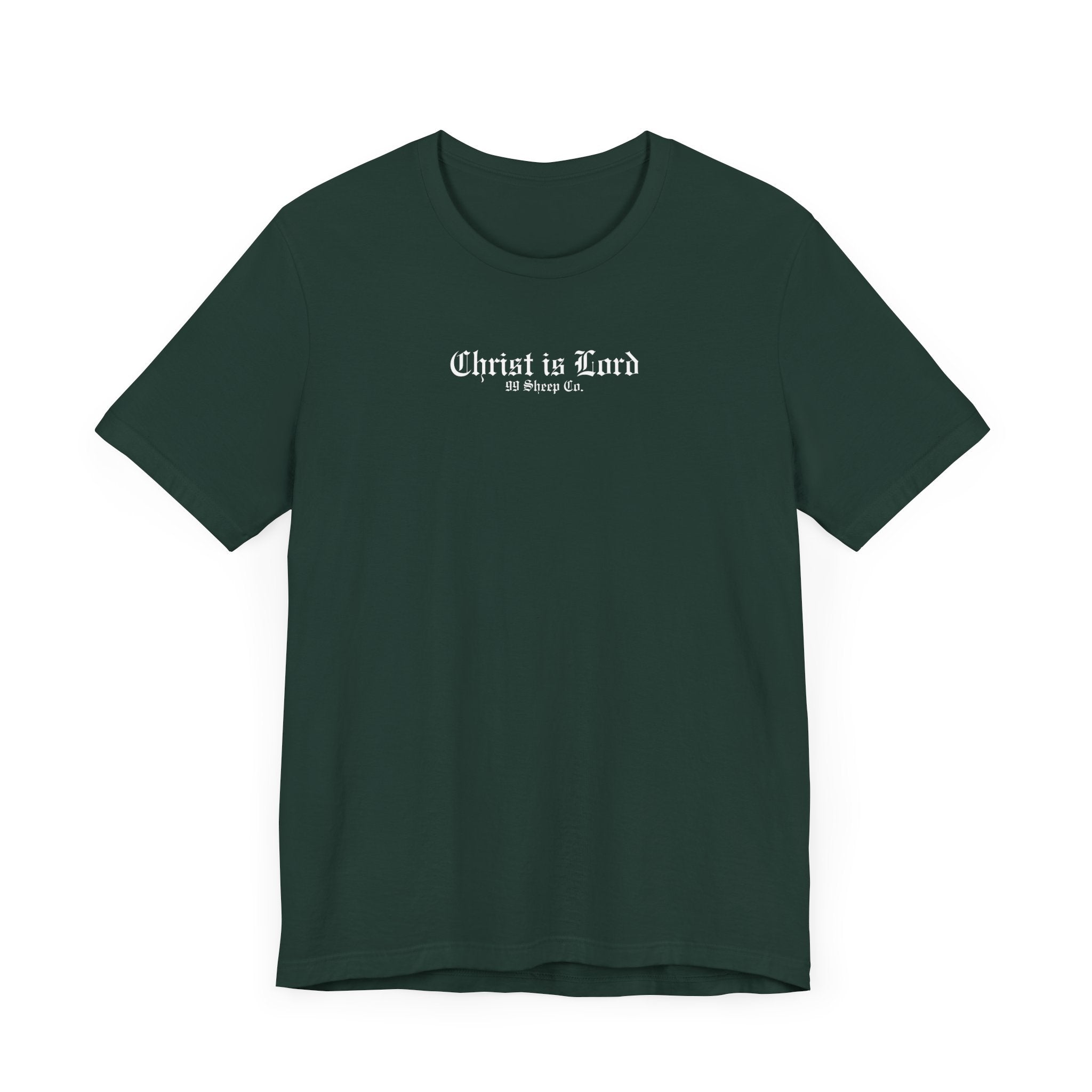 Christ is Lord - Minimal Gothic Print - Premium Unisex Tee