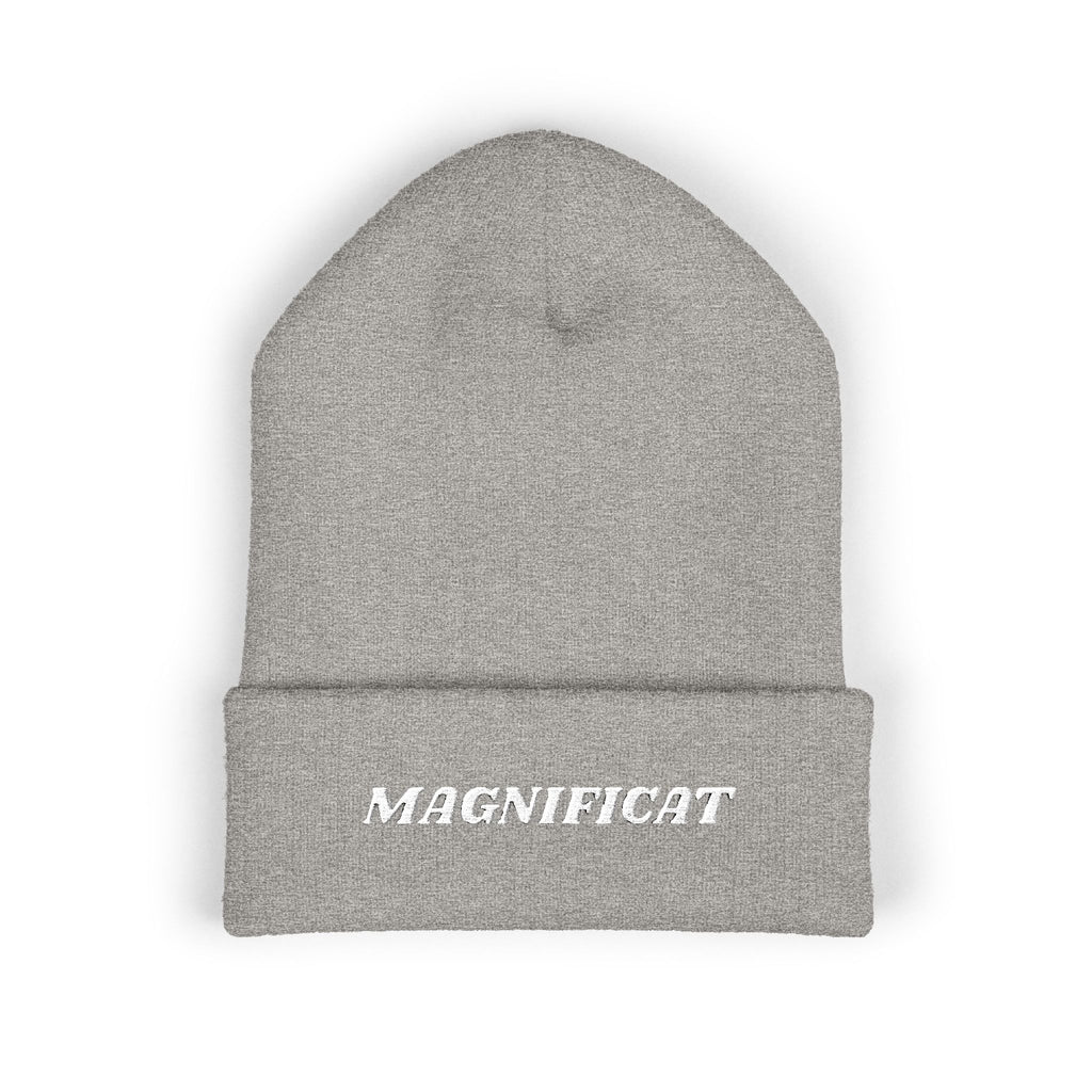 Magnificat Embroidered Cuffed Beanie Unisex