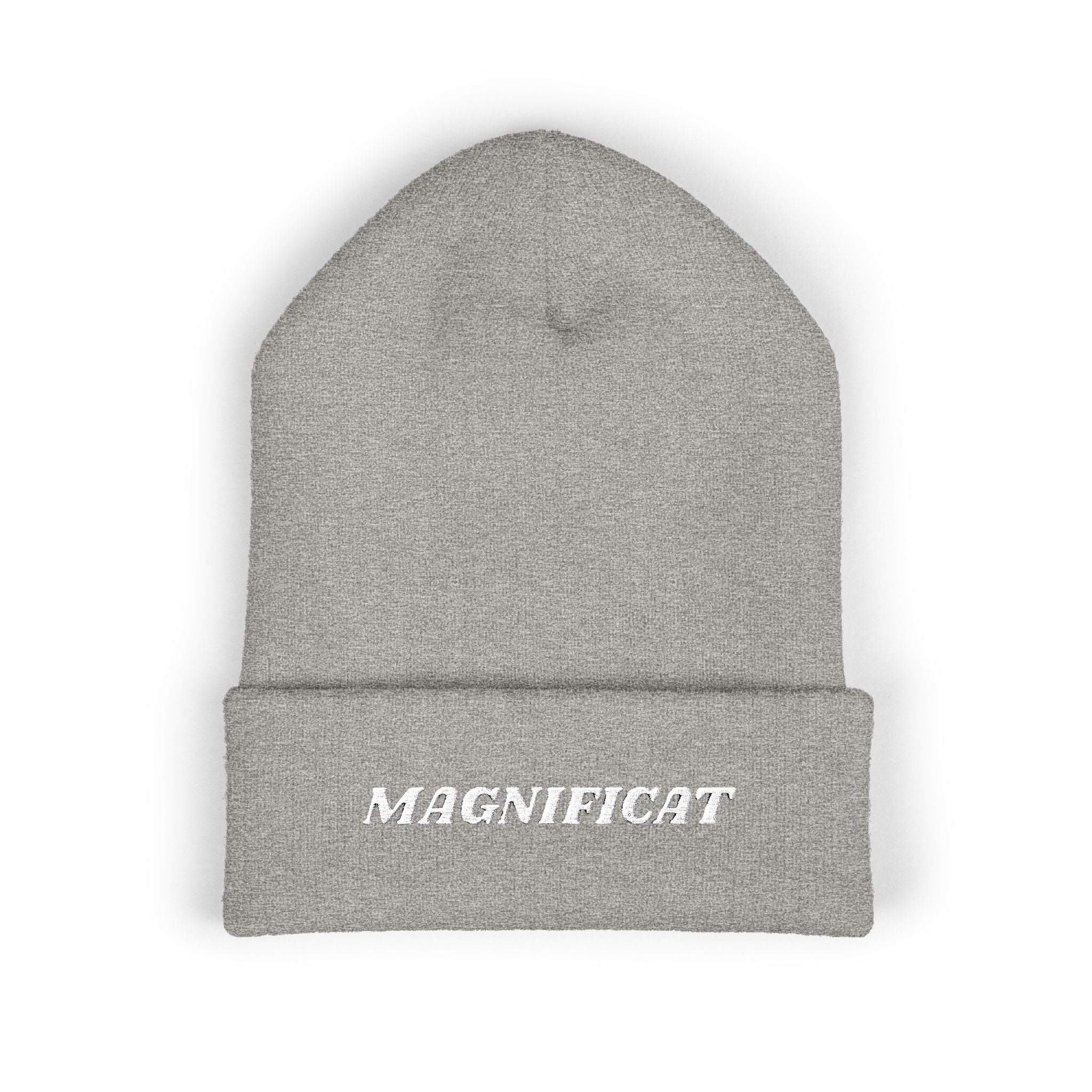 Magnificat Embroidered Cuffed Beanie Unisex