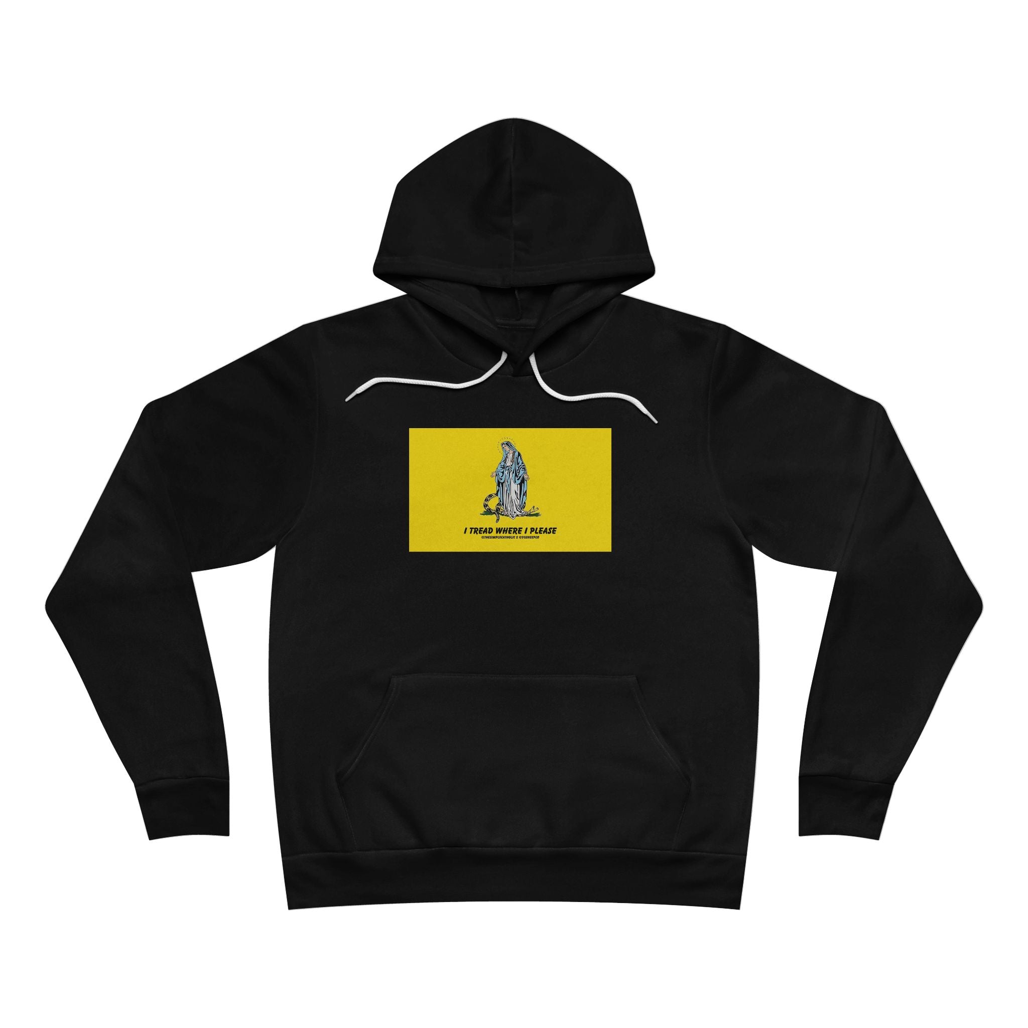 Our Lady Treads Where She Pleases - Premium Unisex Hoodie