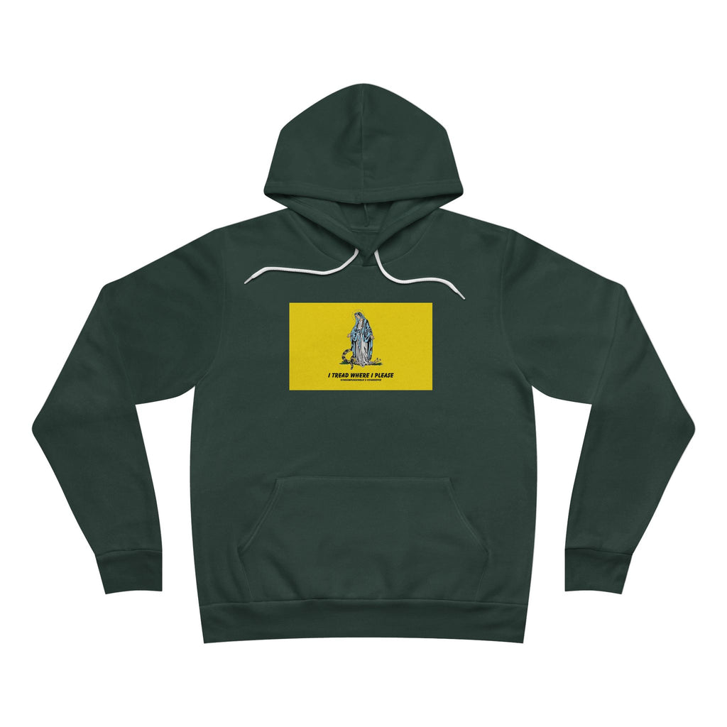 Our Lady Treads Where She Pleases - Premium Unisex Hoodie