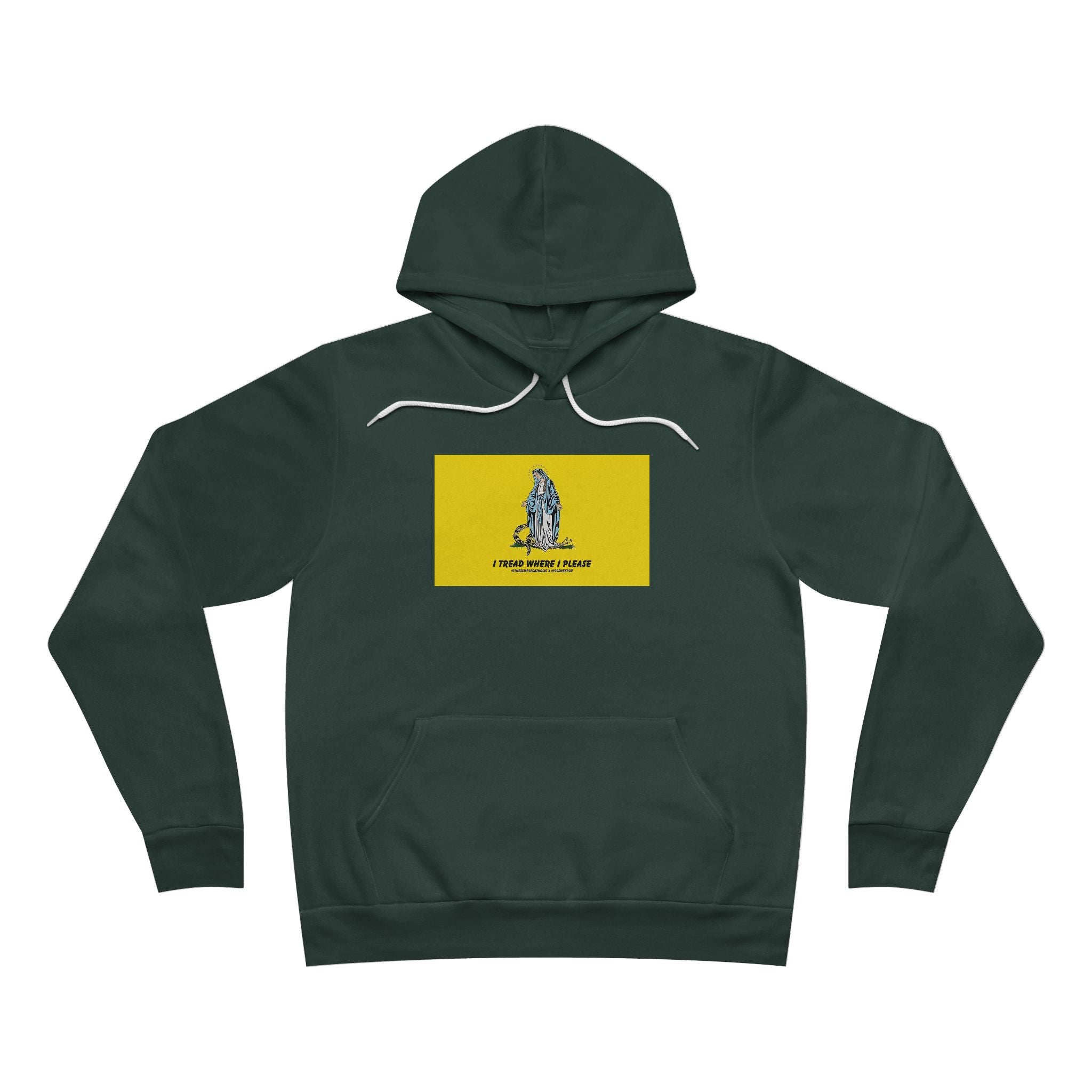 Our Lady Treads Where She Pleases - Premium Unisex Hoodie