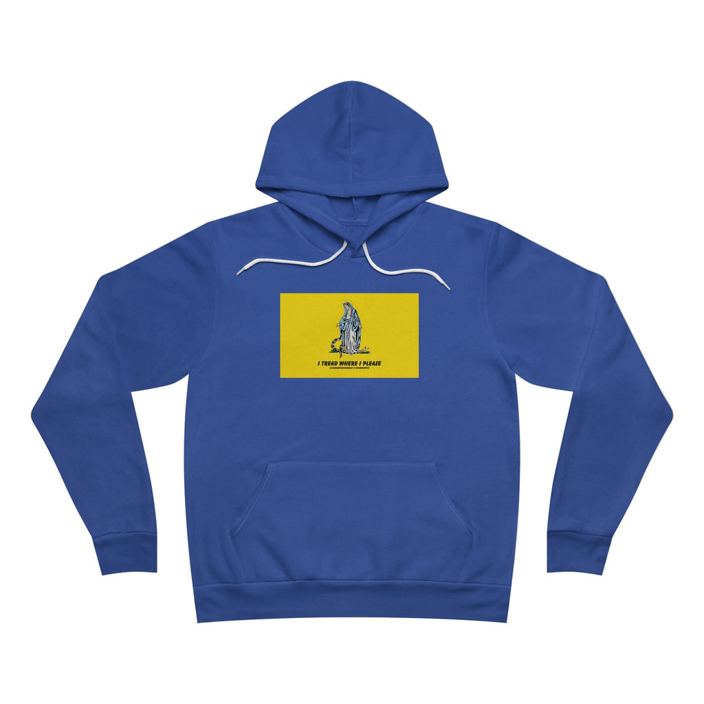 Our Lady Treads Where She Pleases - Premium Unisex Hoodie