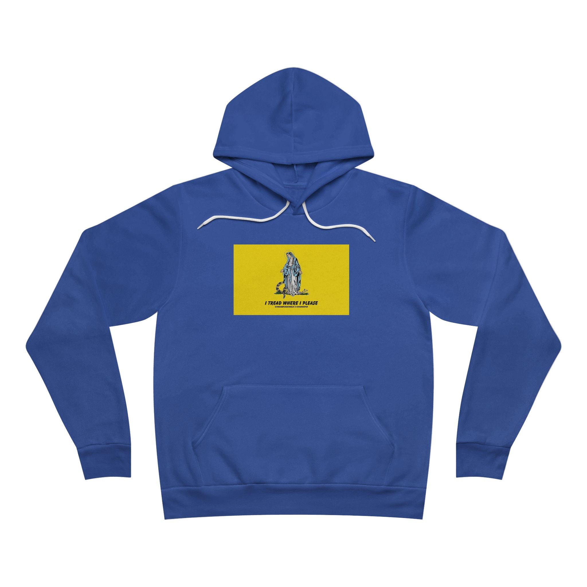 Our Lady Treads Where She Pleases - Premium Unisex Hoodie