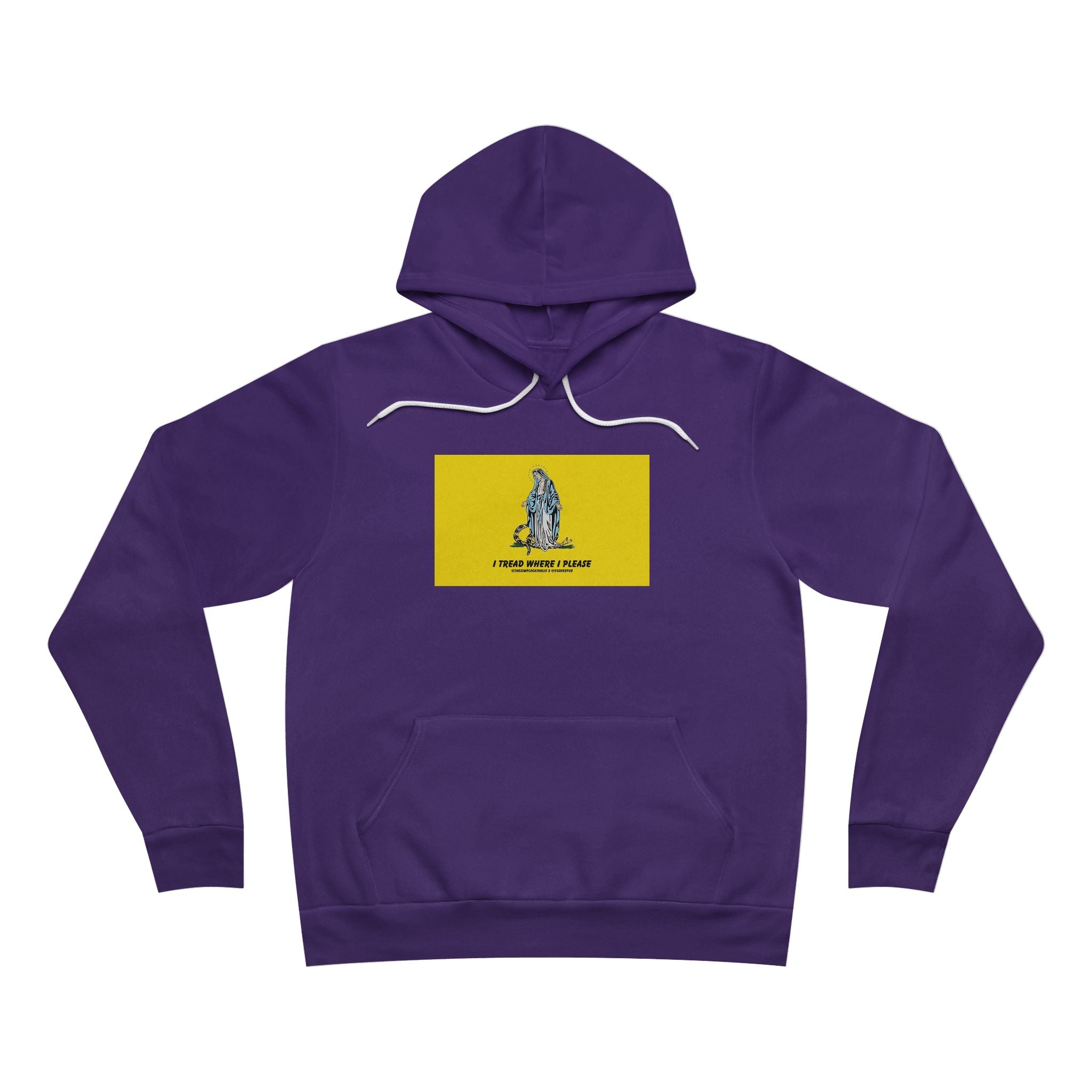 Our Lady Treads Where She Pleases - Premium Unisex Hoodie