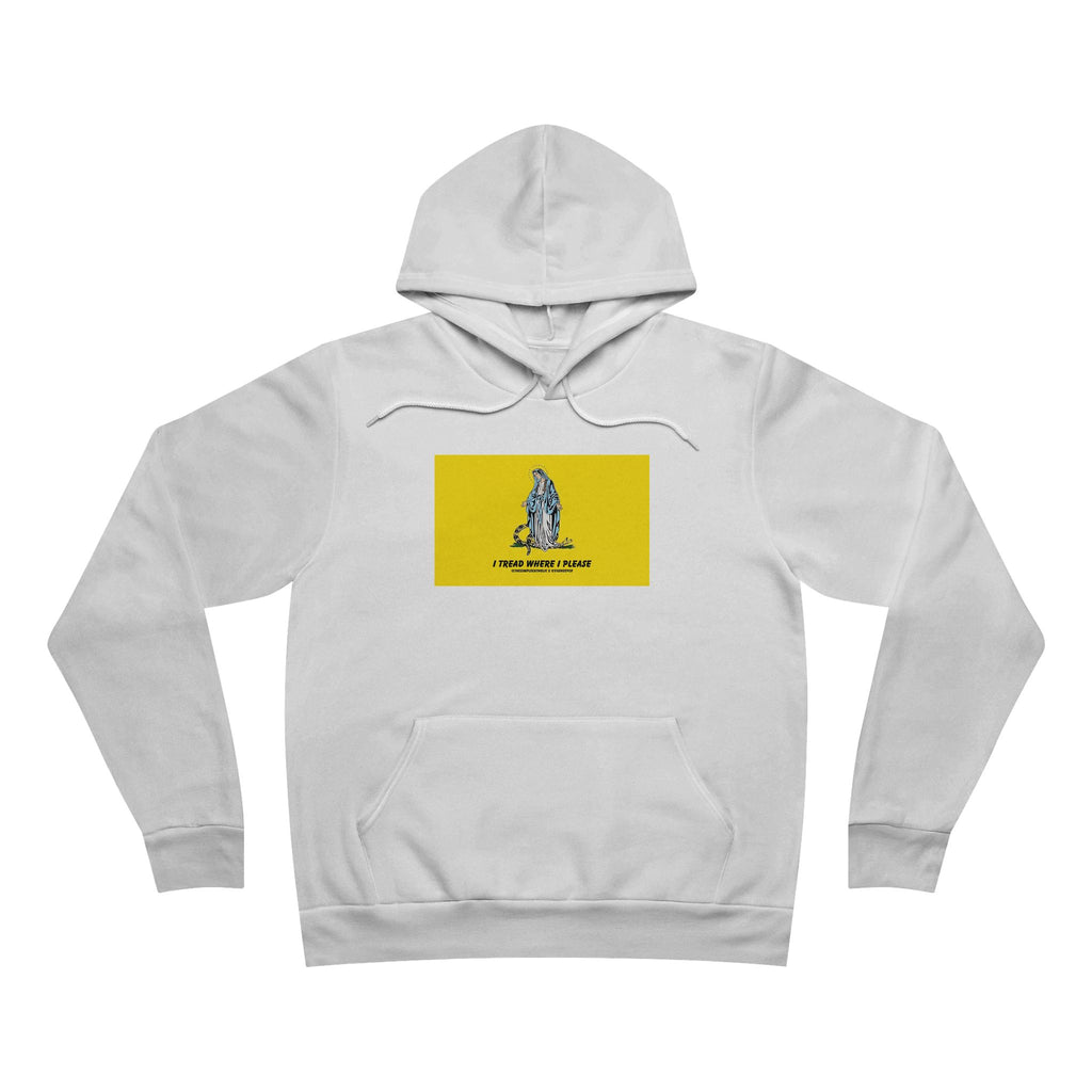 Our Lady Treads Where She Pleases - Premium Unisex Hoodie