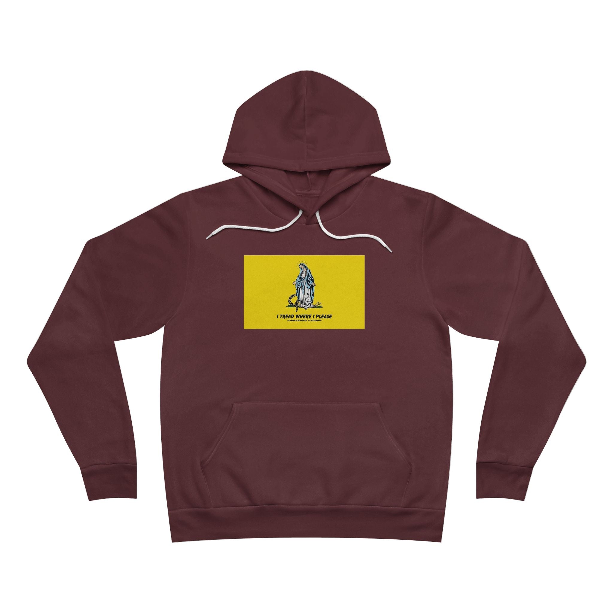 Our Lady Treads Where She Pleases - Premium Unisex Hoodie