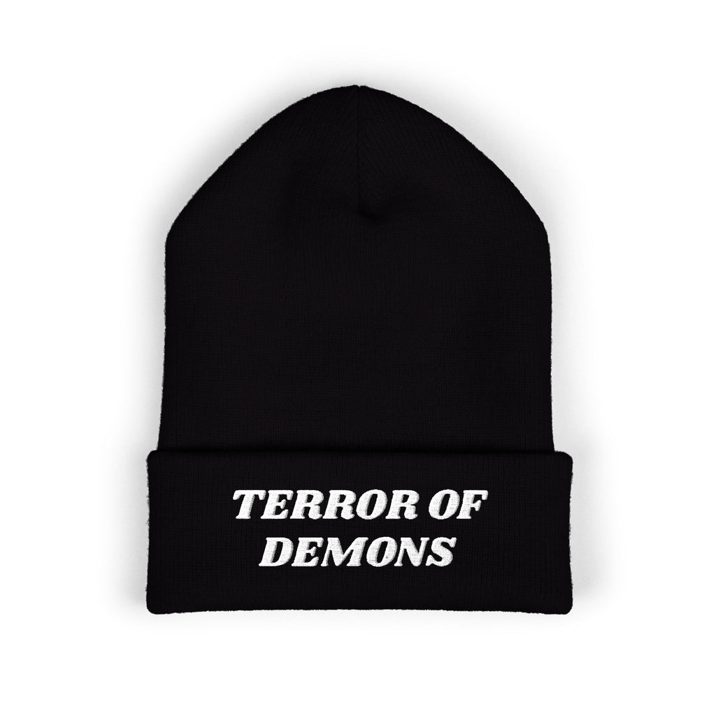 Terror of Demons Embroidered Cuffed Beanie Unisex