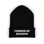 Terror of Demons Embroidered Cuffed Beanie Unisex