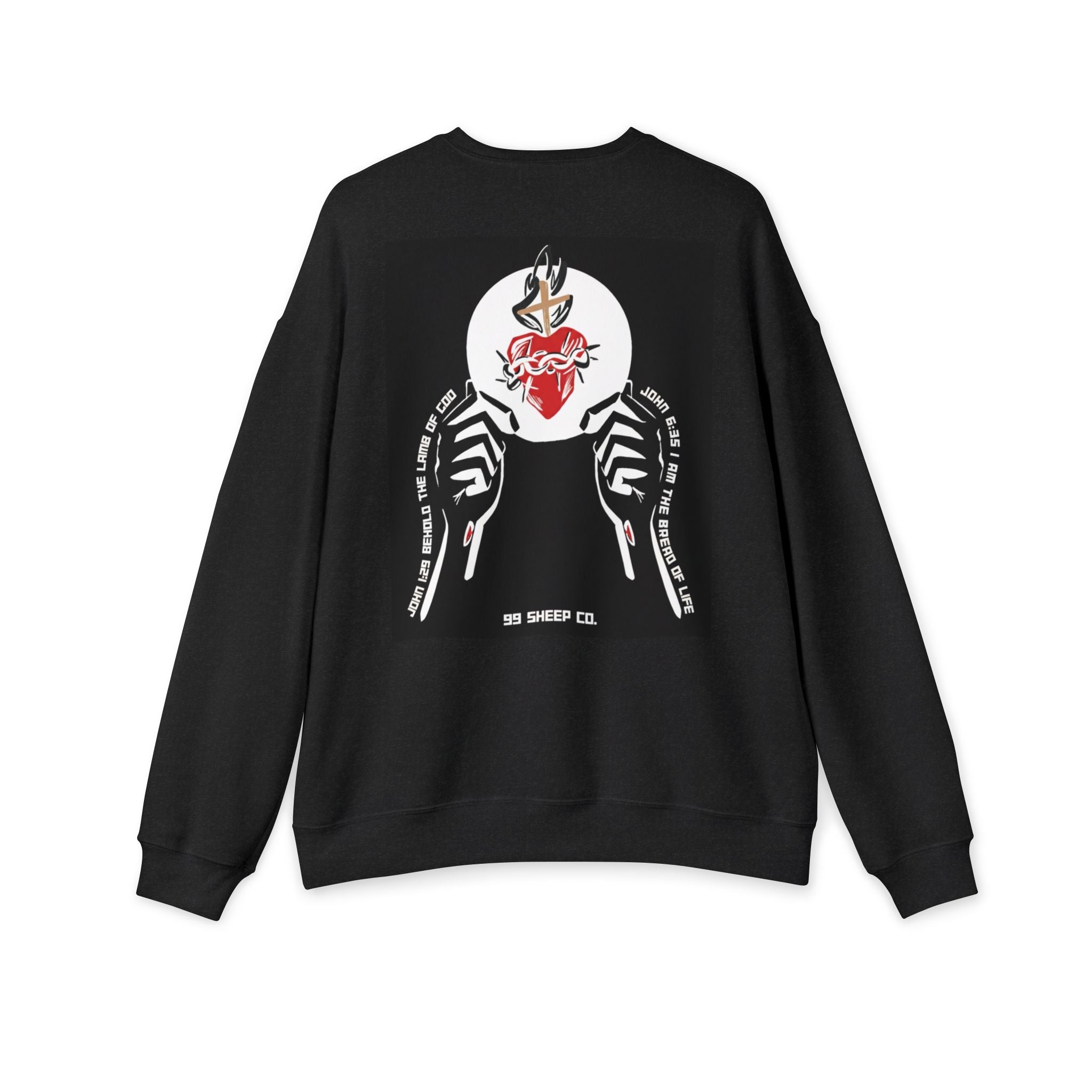 Behold the Handmaid of the Lord - Premium Women's Sweatshirt - 99 Sheep Signature Collection