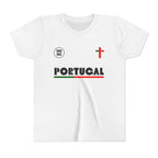 Our Lady of Fátima Catholic T-Shirt · Portugal Soccer Youth Tee · Unisex Marian Devotion Apparel · Made in USA · 100% Profits Donated · 2026