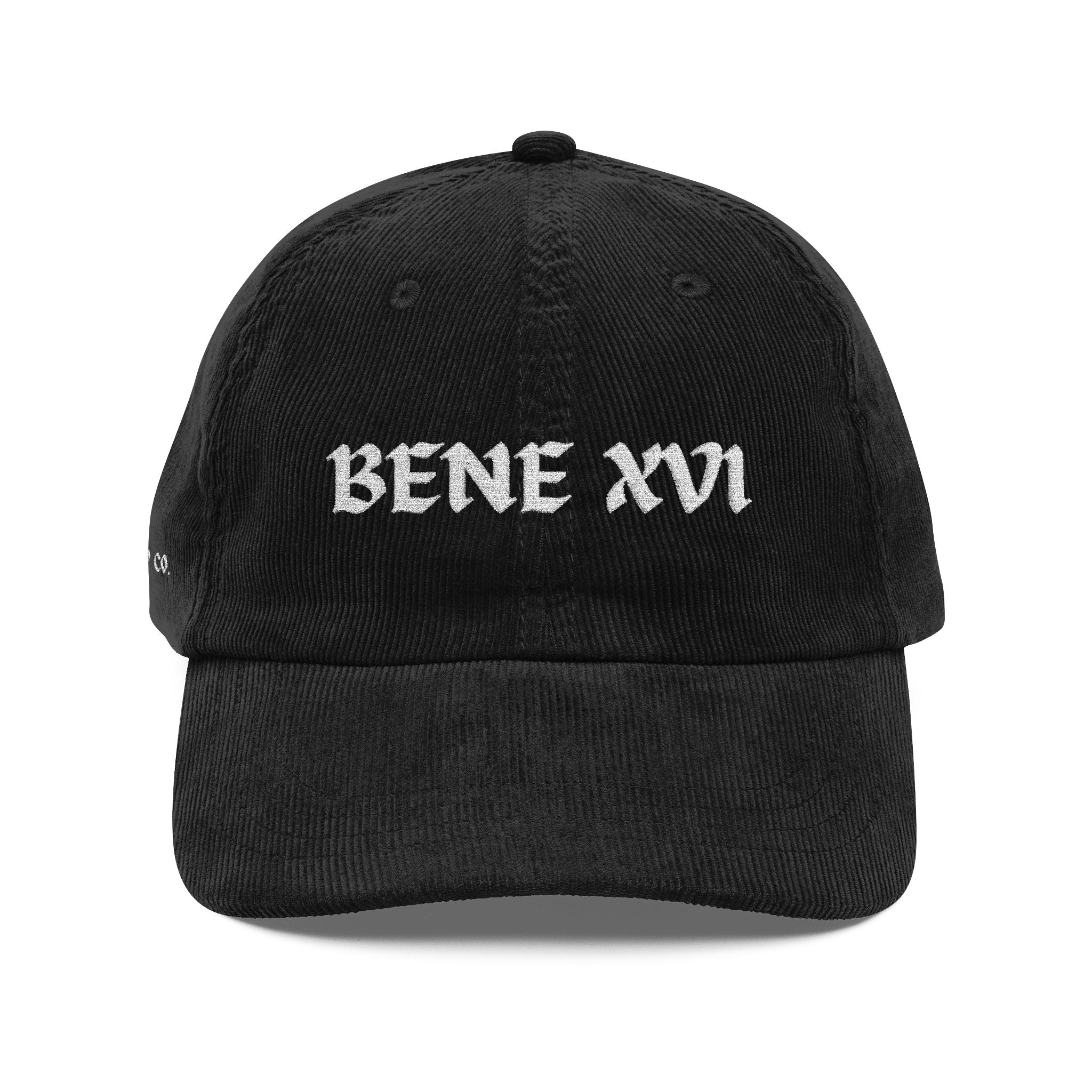 Pope Benedict XVI - Vintage Embroidery Corduroy Cap