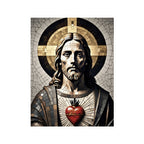 Sacred Heart of Jesus - Kiss-Cut Vinyl Decals, Christian Stickers, Religious Home Decor, Miraculous Love, Sacred Heart Art, Inspirational Gifts