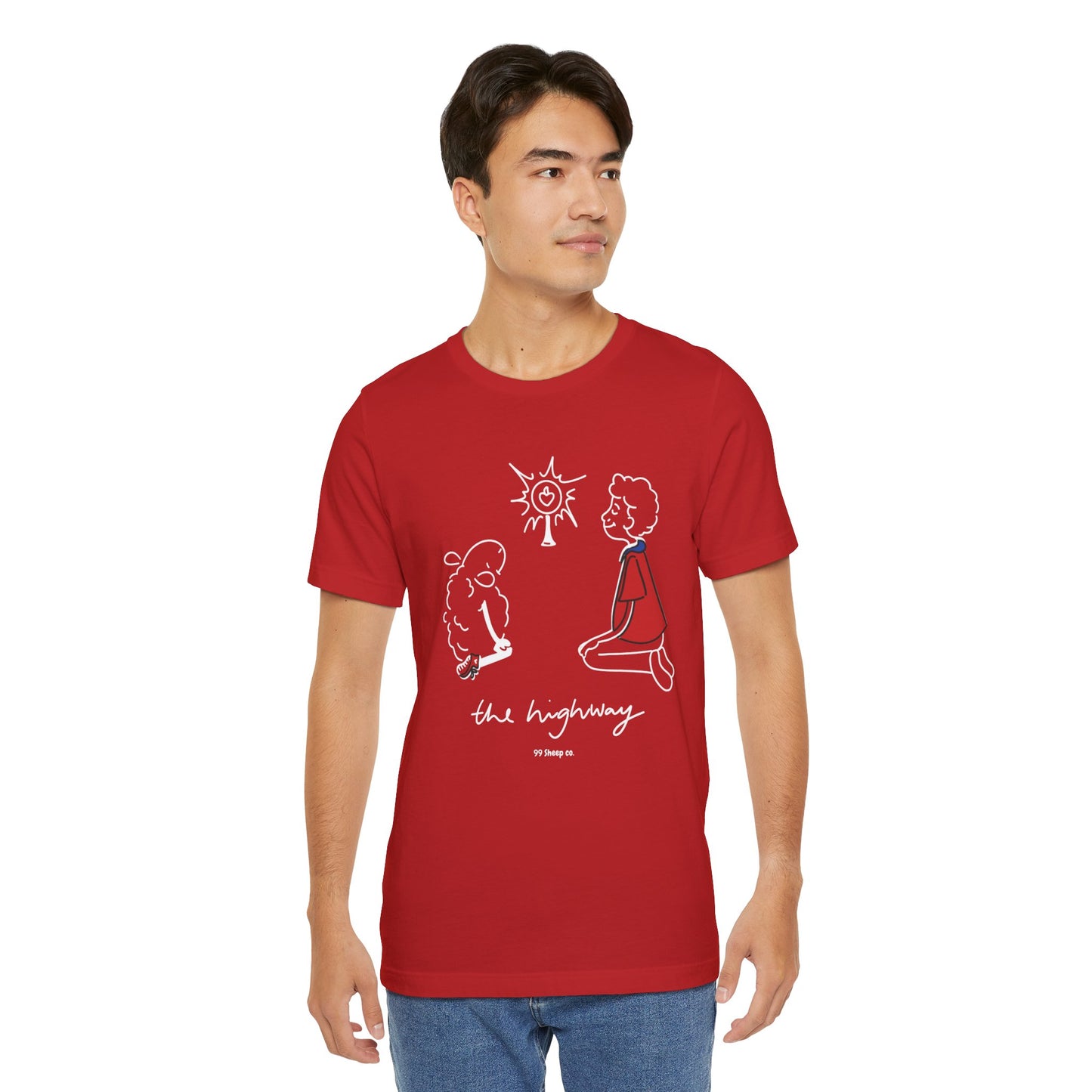 Carlo Acutis The Eucharist - 99 Sheep Signature Collection - Premium Unisex Adult Tee Shirt