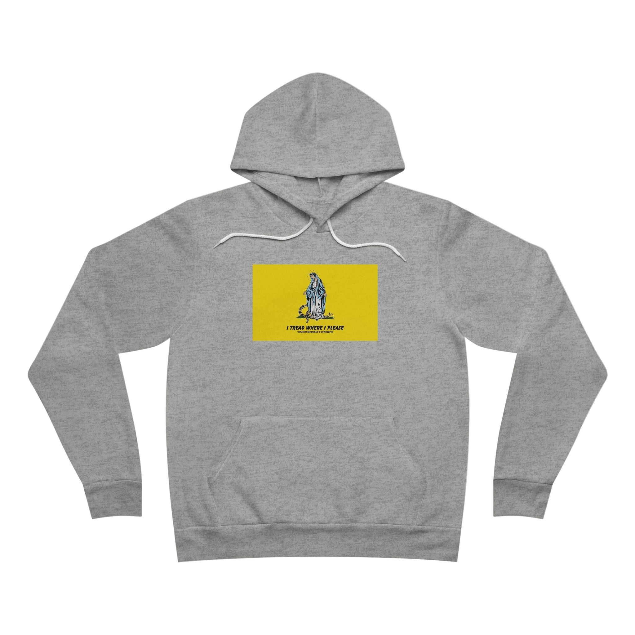 Our Lady Treads Where She Pleases - Premium Unisex Hoodie