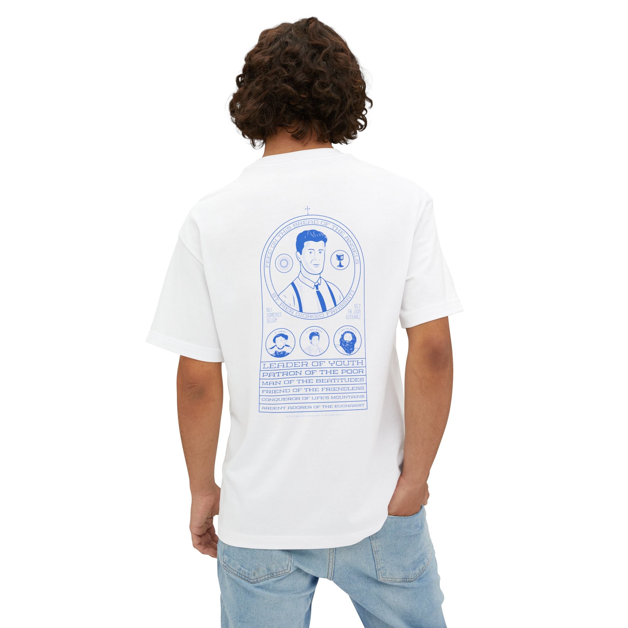 St. Pier Giorgio Frassati - Unisex Oversized Boxy Tee