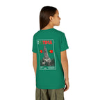 Our Lady of Fátima Catholic T-Shirt · Portugal Soccer Youth Tee · Unisex Marian Devotion Apparel · Made in USA · 100% Profits Donated · 2026