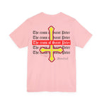 Saint Peter Cross Graphic Tee — Retro Gothic Unisex TShirt