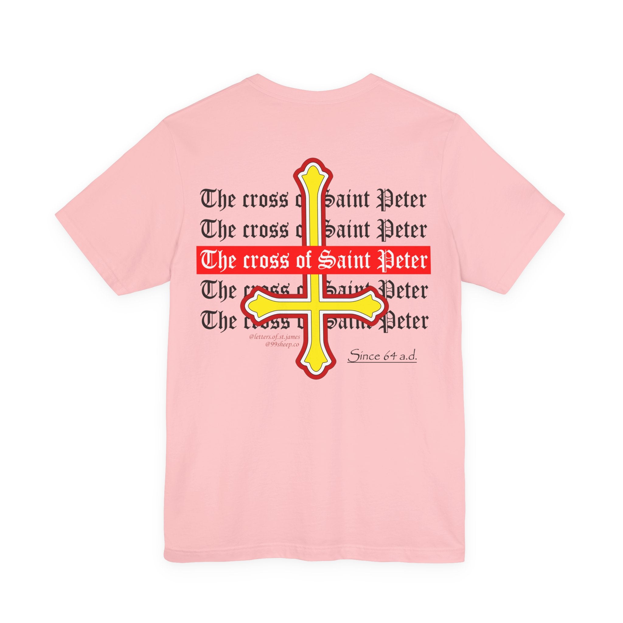 Saint Peter Cross Graphic Tee — Retro Gothic Unisex TShirt