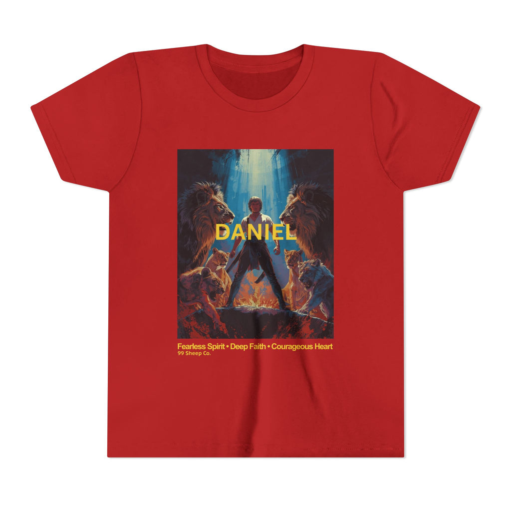Daniel in the Lion's Den - Unisex - Youth Short Sleeve Tee - Graphic Shirt