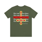 Saint Peter Cross Graphic Tee — Retro Gothic Unisex TShirt