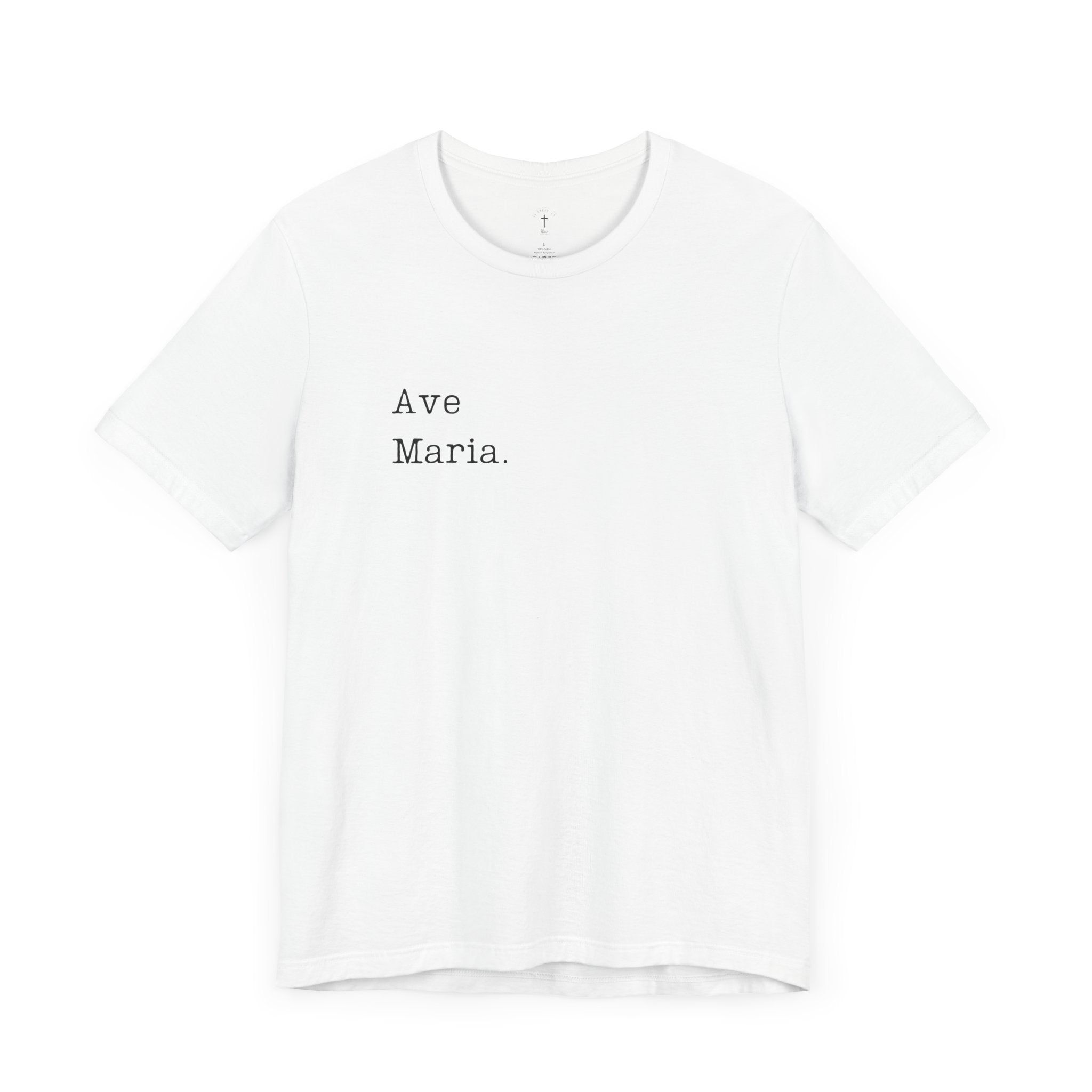 Ave Maria - (White) Mens Jersey Short Sleeve Tee