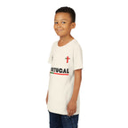 Our Lady of Fátima Catholic T-Shirt · Portugal Soccer Youth Tee · Unisex Marian Devotion Apparel · Made in USA · 100% Profits Donated · 2026
