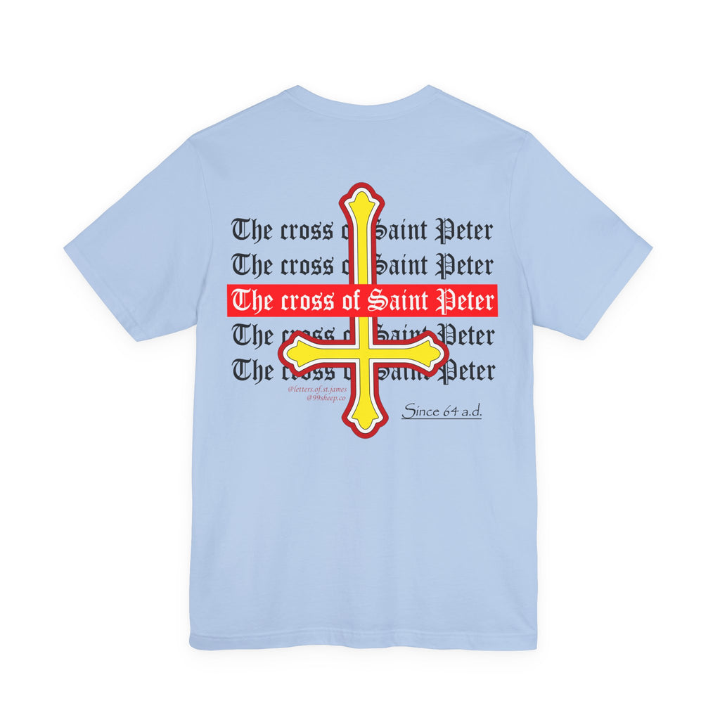 Saint Peter Cross Graphic Tee — Retro Gothic Unisex TShirt
