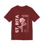 St. Rita of Cascia Women's Tee — "Nothing Is Impossible With God"