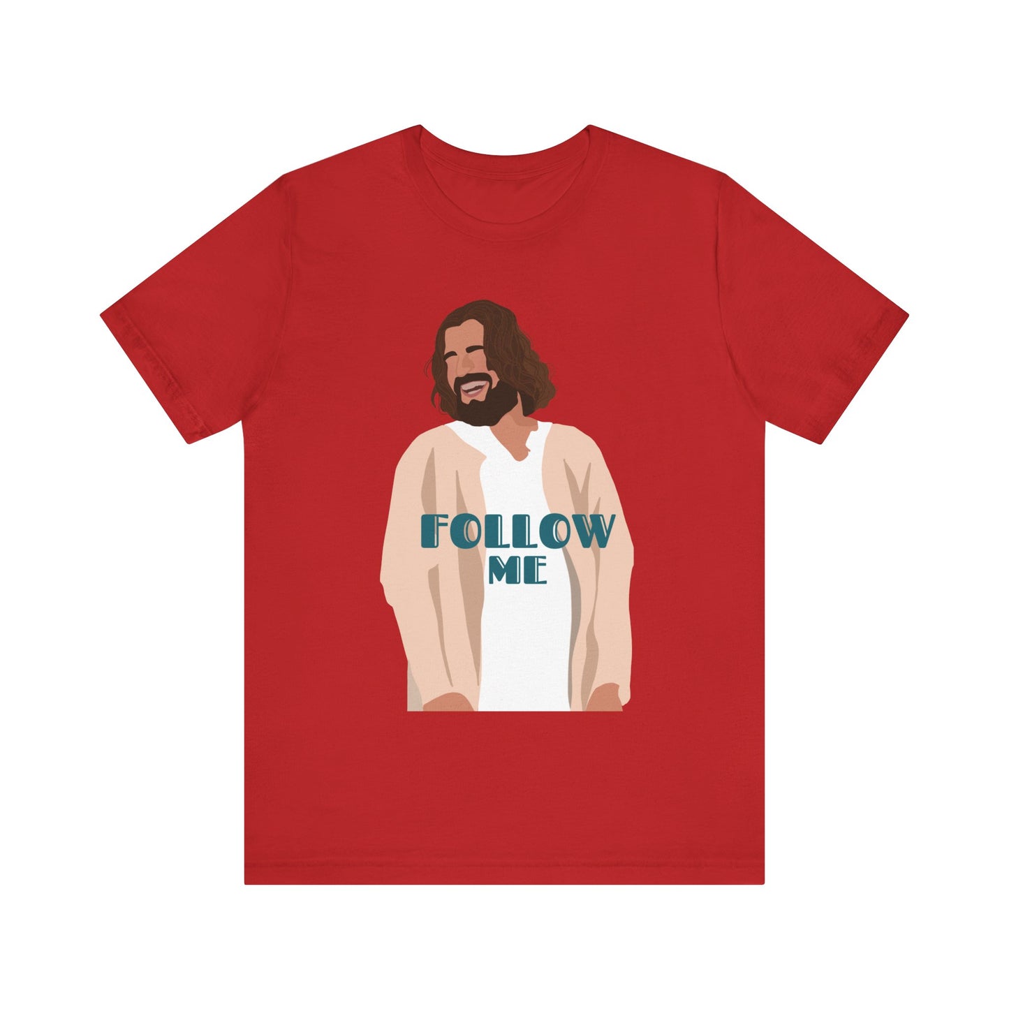 Jesus - Follow Me - 99 Sheep Signature Collection - Premium Unisex Adult Tee Shirt
