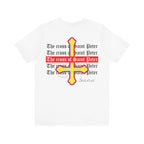 Saint Peter Cross Graphic Tee — Retro Gothic Unisex TShirt