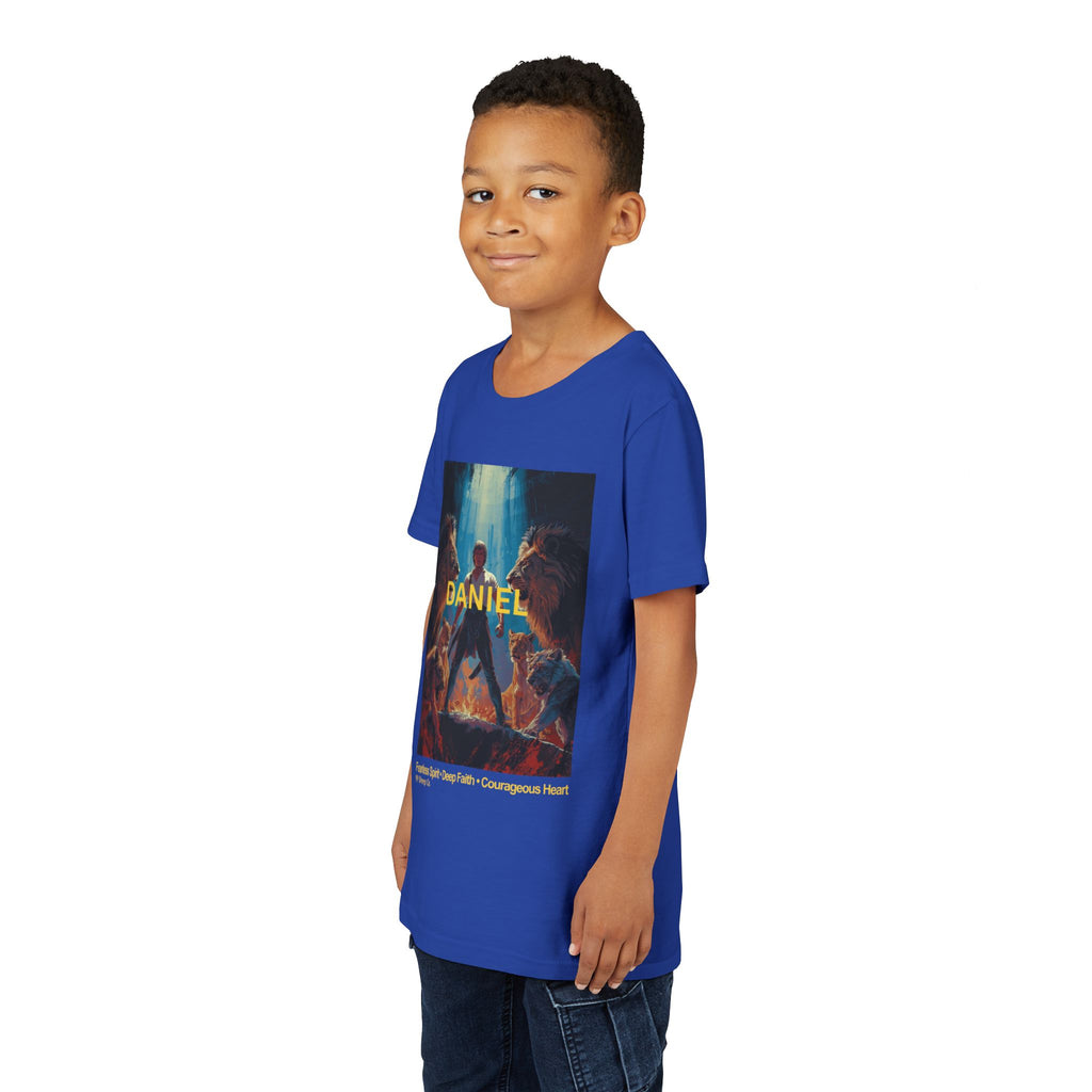 Daniel in the Lion's Den - Unisex - Youth Short Sleeve Tee - Graphic Shirt