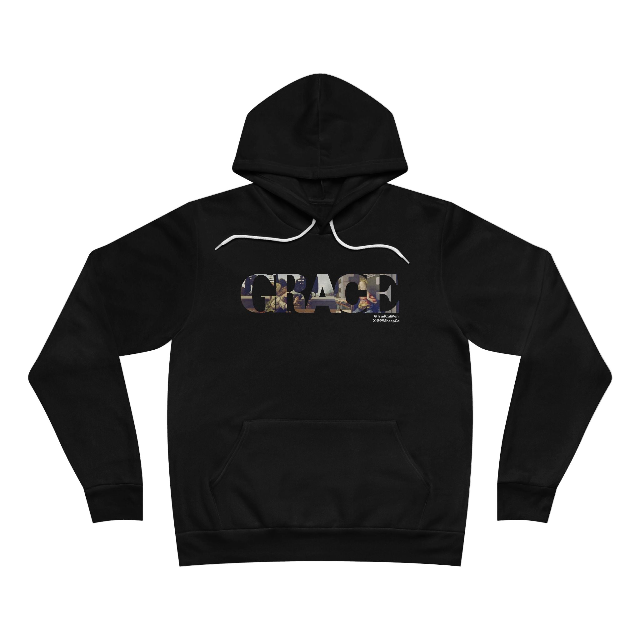 Sacramental Grace Premium Unisex Hoodie -  Annunciation & Eucharist