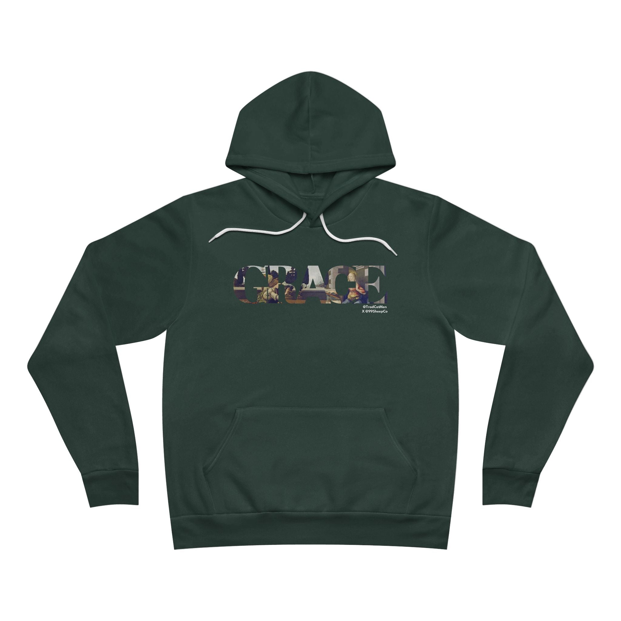 Sacramental Grace Premium Unisex Hoodie -  Annunciation & Eucharist