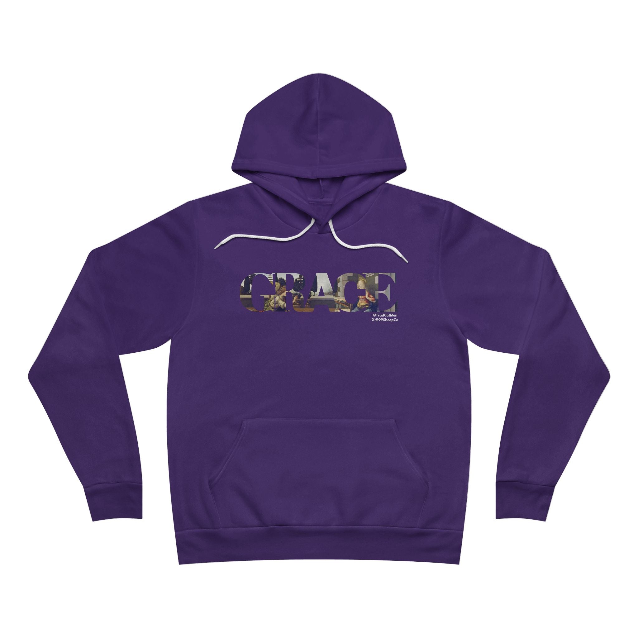 Sacramental Grace Premium Unisex Hoodie -  Annunciation & Eucharist
