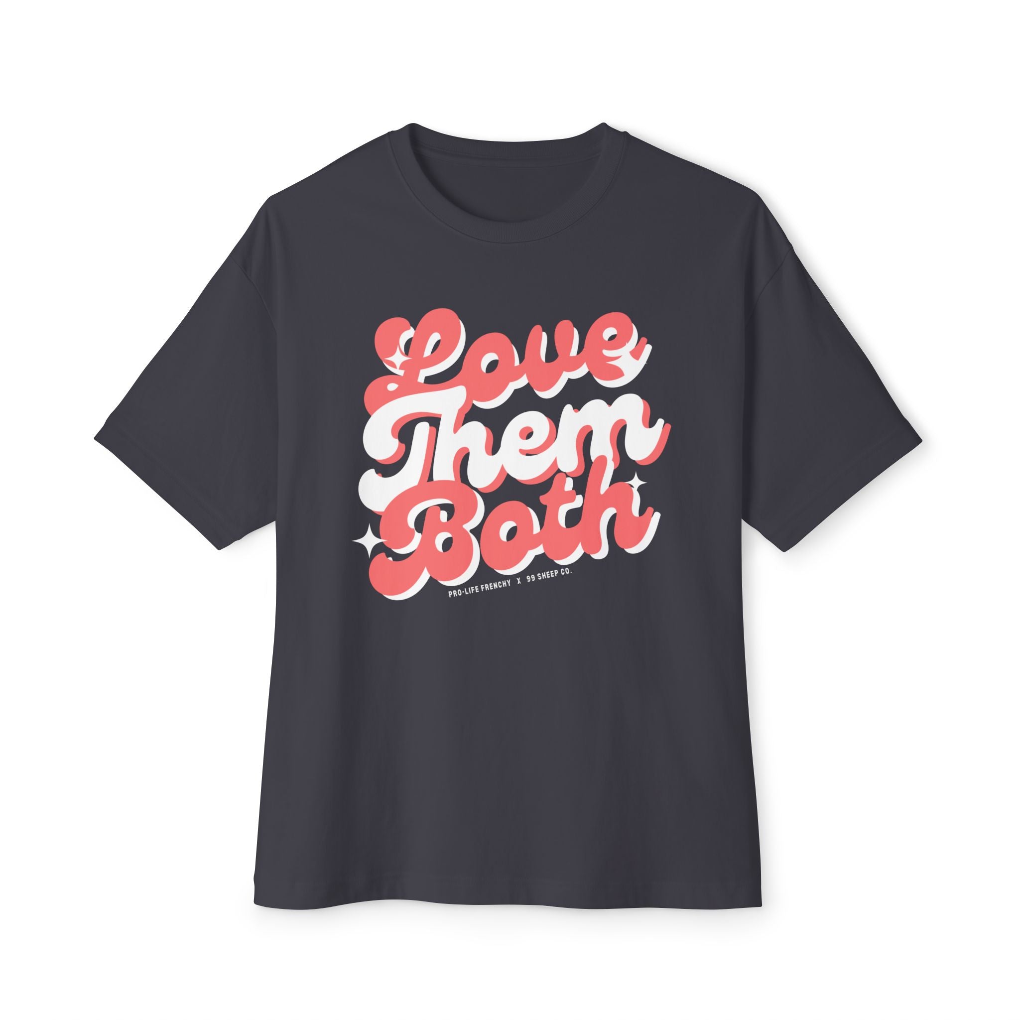 Love Them Both Unisex Oversized Boxy Tee