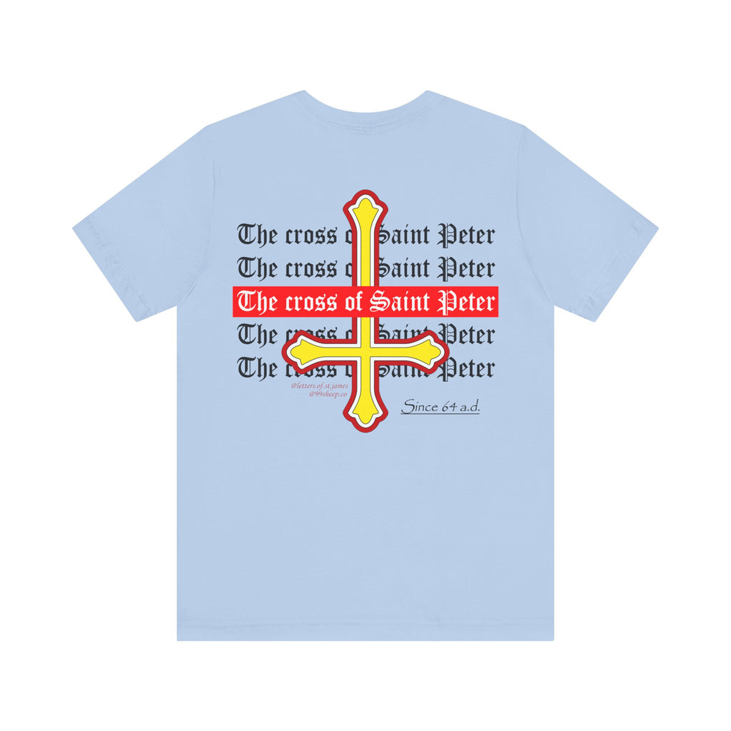 Saint Peter Cross Graphic Tee — Retro Gothic Unisex TShirt