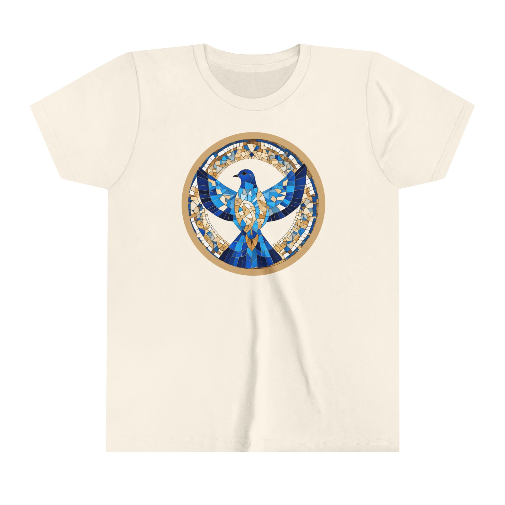 Holy Spirit Mosaic (Dove) -  Premium Youth Short Sleeve Tee