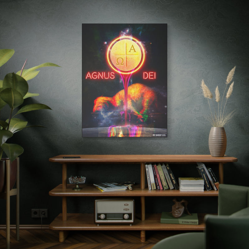 Mystical Edition – 'Body, Blood, Soul & Divinity' – Eucharist Lamb of God Matte Canvas Art