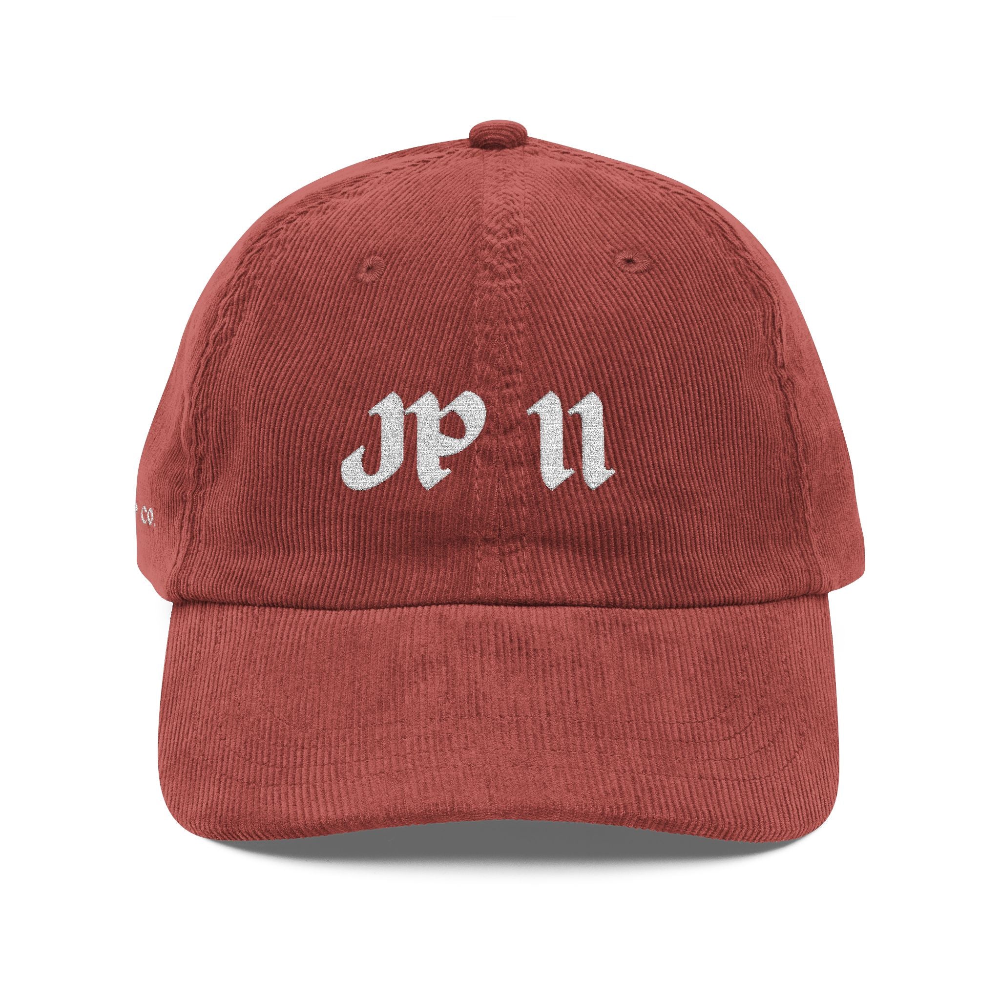 Pope John Paul II - Vintage Embroidery Corduroy Cap